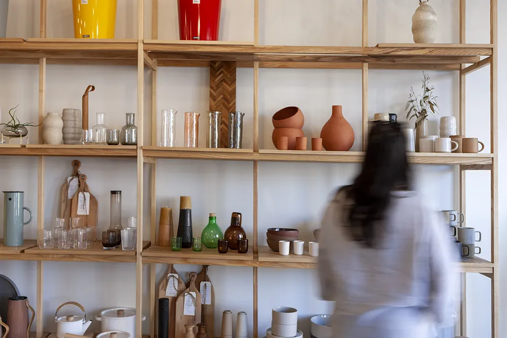 Woman shopping in store